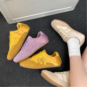 รองเท้าผ้าใบแฟชั่นสไตล์วินเทจ ดีไซน์เยอรมัน สำหรับผู้หญิง รุ่นใหม่ประจำฤดูร้อนปี 2025 ระบายอากาศได้ดี พื้นนุ่ม - Product Image 2