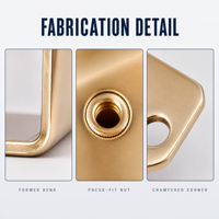 TZR Özel Braket Sac Metal Fabrikasyon Lazer Kesim Bükme Perçinleme Hassas Montaj Donanım Bileşen Parçaları Fabrikası