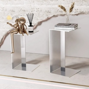 Table Console minimaliste en acier inoxydable pour entrée Table à thé <span class=keywords><strong>design</strong></span> nordique de luxe Simple pour salon petite Console de chevet - Product Image 5
