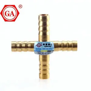 GA-2853 hose cross hose cross ISO CE Plumbing Brass Cross Nipple Copper Fittings Press Fitting For water Pipe