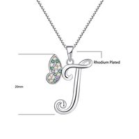 Collier en argent sterling 925 avec pendentif lettre J personnalisé, fabrication de bijoux personnalisés avec lettres et chiffres, YH JEWELLERY Factory