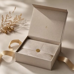 Caja de Cartón Magnética Personalizada <span class=keywords><strong>CRD</strong></span> para Regalo con Solapa Magnética, Embalaje de Papel Rígido Ecológico, Caja Plegable - Product Image 2