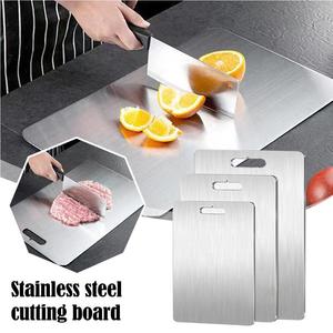 Wholesale Stainless Steel Thickened Cutting Board Antibacterial Mildew-proof Kneading Dough Kitchen Fruit Vegetable - Product Image 3