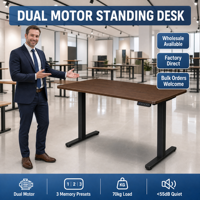 Base de bureau ergonomique réglable en hauteur pour bureau assis-debout intelligent, fournie par le fabricant