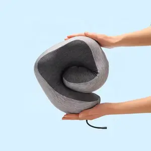 Factory Direct Sale With Logo 4 Seasons Travel U-shaped Air Cushion Travel Pillow Memory Foam Pain Relief Sleep Neck Pillow