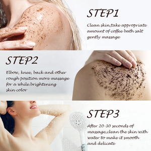 Cuidado de la piel natural Tratamiento de SPA Suavizante Esmalte corporal Antienvejecimiento Eliminación de piel muerta Hidratante Café Exfoliante corporal - Product Image 5
