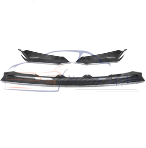 Labio delantero de carbono estilo <span class=keywords><strong>V</strong></span> de 3 piezas para G80 G82 G83 M3 M4 Competition 2021-2025 - Product Image 1