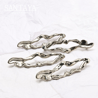 Ручки Santaya из белой бронзы, полосатый дизайн, для кухонных шкафов, выдвижных ящиков спальни, мебельные ручки-кнопки