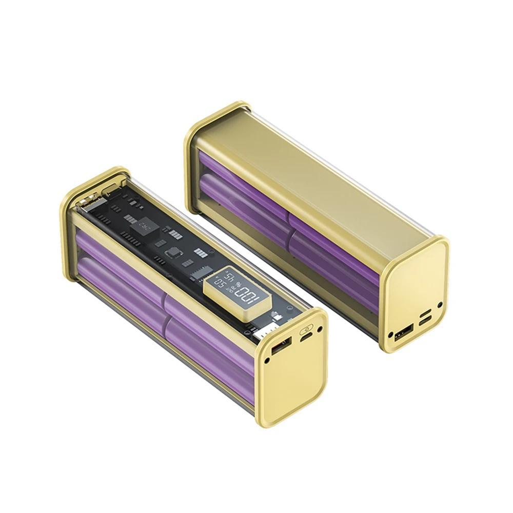 Transparent Mecha <strong>Style</strong> <strong>Power</strong> <strong>Bank</strong> Cyberpunk Design Dynamic Display Super Fast Charging Multi Port Portable Mobile <strong>Power</strong>