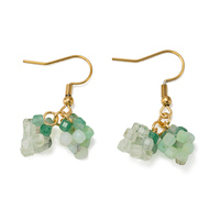 Boucles d'oreilles pendantes en pierres précieuses de cristal de guérison, motif bonhomme de neige d'hiver, Améthyste, Pierre de lune, Œil de tigre, Bijoux de yoga en cristal pour Noël