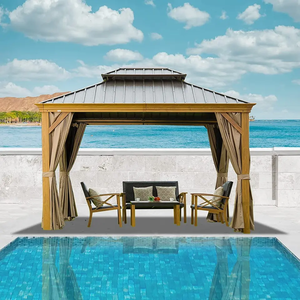 Le plus populaire <span class=keywords><strong>prix</strong></span> d'usine 3x4 gazebo <span class=keywords><strong>en</strong></span> verre de jardin 3x3 gazebo extérieur <span class=keywords><strong>en</strong></span> aluminium de luxe - Product Image 6