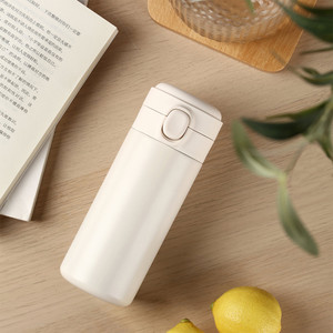 Bình Nước Hai Lớp Bằng Thép Không Gỉ Dễ Thương 320Ml 420Ml Có Nắp Bật Lên Bình Chân Không Kim Loại - Product Image 5