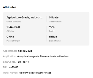 Silicato de Sodio Na2SiO3 con 99% de Pureza, Agente Alcalino Fuerte para Descontaminación Industrial - Product Image 6