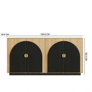 Aparador de Madera Ecológico con Gran Capacidad de Almacenamiento para Decoración del <span class=keywords><strong>Hogar</strong></span> en Estilo Rústico y Apartamentos - Product Image 3