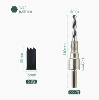 Foret de centrage multifonctionnel réglable en acier allié de 45 mm à 130 mm pour le perçage du bois et les travaux de bricolage