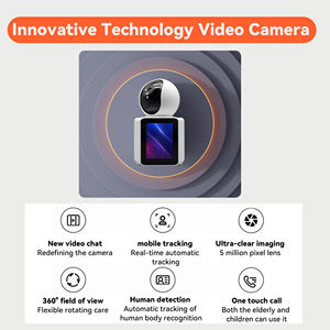 Kamera WIFI 1080P Penglihatan Malam Deteksi Gerakan Pengawasan Rumah Layar Tampilan 2.8 Inci Panggilan Video Kamera Wifi Pintar - Product Image 6