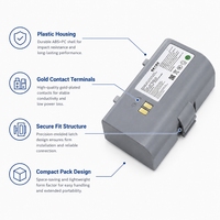 Paket Baterai PSE CE 7.2V 2550mAh 18650 2S1P NMC 3C Discharge Kontak Pogo Pin Untuk Printer Barcode PDA Scanner OEM