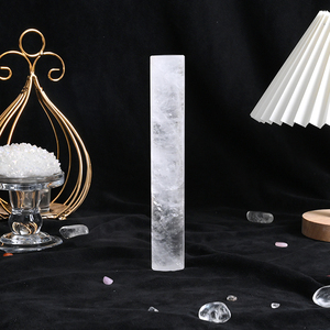 Nouveau produit Cylindre en cristal naturel poli à la main Cylindre en quartz transparent pour la décoration - Product Image 5