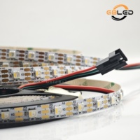 Tira de LED RGB WS2812B Direccionable, 5V 60LEDs/M SMD5050, Color de Ensueño, IP65, Control por Aplicación, para Hogar, Sala de Juegos, Escenario, Bar, CE RoHS