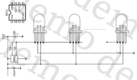Perles LED GRBW adressables personnalisées à tête ronde diffuse transparente de 5 mm, 8 mm, 10 mm, à trou traversant, 2700-3000K, 800 kbps, 0,2 W