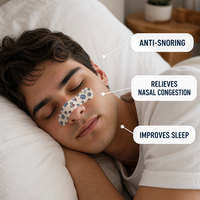 Bandes nasales hypoallergéniques, patchs nasaux pour une meilleure respiration, dilatateurs nasaux anti-ronflement pour le sommeil et le sport, logo OEM