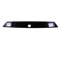 Couverture de toit avant de voiture noire mate avec LED pour Isuzu Dmax 2016-2019, accessoires automobiles