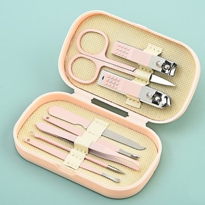 <span class=keywords><strong>Set</strong></span> manikur pedikur kuku 8 dalam 1, alat manikur kayu warna-warni baru - Product Image 4