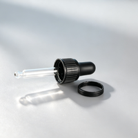 Flacon compte-gouttes en verre ambré de 10 ml (0,34 oz) avec bouchon inviolable et sécurité enfant, emballage cosmétique personnalisé pour soins de la peau, 768 pièces par boîte