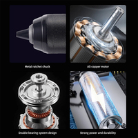 Mini tournevis électrique 12V, best-seller, sans batterie, perceuse sans fil, sans balais, couple élevé 30N.m, perceuse lithium à vitesse variable
