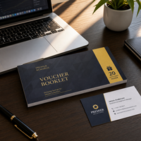 Impression personnalisée professionnelle, papier d'art de haute qualité, livre de bons cadeaux, coupon, livret de bons de réduction pour le marketing d'entreprise