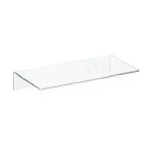 Wholesale Modern Wall Mounted Floating Shelves Clear Acrylic Shelf Divider Display Organizer