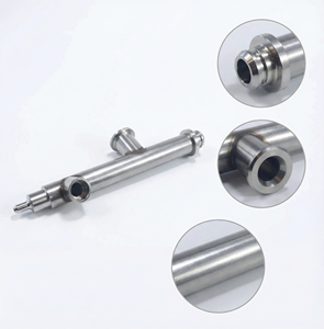 Collecteur de distribution de liquide de refroidissement en acier inoxydable 3 ports, usinage CNC personnalisé, tournage CNC, polissage, usinage par électroérosion à fil, perçage - Product Image 1