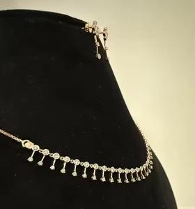 Collier élégant en or 14K serti de diamants naturels véritables Bijoux de luxe intemporels - Product Image 3