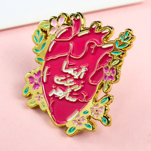 Estetoscopio de línea cardíaca para el <span class=keywords><strong>estómago</strong></span>, broche personalizado de médico y enfermera, alfileres de acero esmaltados de aleación de zinc - Product Image 5