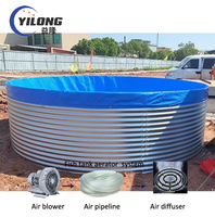Réservoirs circulaires pour l'aquaculture, générateur de bulles, aérateur, élevage de poissons en bassin