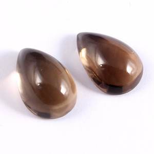 Cuarzo ahumado Natural de calidad superior, corte de pera, piedras preciosas sueltas, fabricación de joyas en bruto, colección de piedras, corte de estilo al por mayor - Product Image 2