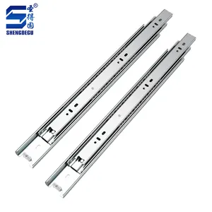Soft Close Undermount 45mm Drawer Rail Telescopic Furniture Kitchen Ball Bearing Cold Rolled Steel Drawer Slide Accessories
