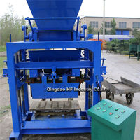 Machine à fabriquer des blocs de béton creux en interverrouillage QT4-35, moteur diesel, pour le Kenya, manuel global 2000