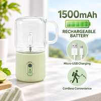 Mini-mixeur portable 300 ml rechargeable par USB, extracteur de jus personnel, mixeur électrique, petit mixeur à smoothies