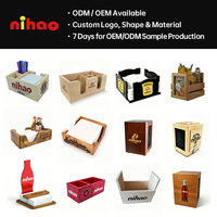 Distributeur de serviettes en bois NIHAO FSC, écologique, fournitures de restaurant, logo personnalisé, vente en gros B2B