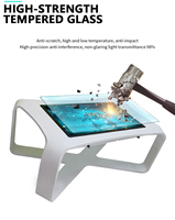 Table de conférence interactive intelligente avec écran tactile et animation pour magasins de détail et centres commerciaux, système d'exploitation Android, garantie de 3 ans