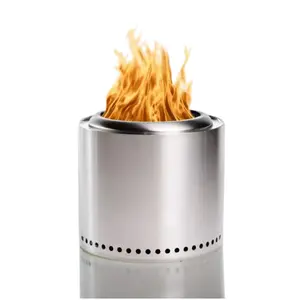 38 ס""מ צפון אמריקה הנמכר ביותר נירוסטה תנור חימום חיצוני ללא עשן תנור מדורה ללא עשן בור אש