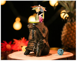 Tasses à cocktail hawaïennes 2026 – Tasses Tiki en céramique, tasses Zombie en céramique, tasses Tiki pour bar - Product Image 4