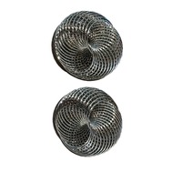 Nouvelles boucles d'oreilles tendance 2026, vente en gros de bijoux, boucles d'oreilles en fil plaqué or et argent, nid d'oiseau, boucles d'oreilles exagérées, grandes boucles d'oreilles cloutées