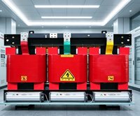 Transformateur sec triphasé robuste à refroidissement par air, en cuivre/aluminium, 100 kVA-2500 kVA pour usines industrielles