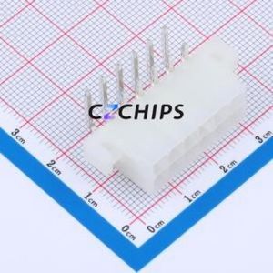 DLL-5569F-12AW Wire-to-Board Pin Header Bent Lead Through Hole,P=4.2mm Connector 2x6P 4.2mm Right Angle Insert 12P - Product Image 1