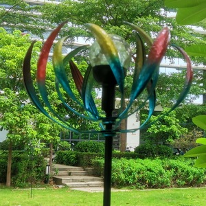 Nuevo jardín al aire libre colorido Anti Rot Metal 3D giratorio viento <span class=keywords><strong>SPINNER</strong></span> - Product Image 4