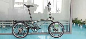 Vélo <span class=keywords><strong>pliable</strong></span> CRANSTON D10 avec frein à disque hydraulique, 20 pouces, 9 vitesses, acier au chrome-molybdène, <span class=keywords><strong>pliable</strong></span> en trois parties - Product Image 6