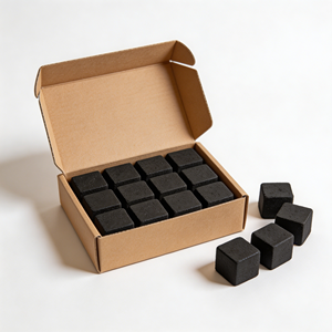 Charbon de <span class=keywords><strong>coco</strong></span> pour chicha 100% naturel d'Indonésie, charbon de <span class=keywords><strong>coco</strong></span> à cendres blanches, briquettes de charbon de <span class=keywords><strong>coco</strong></span> - Product Image 6