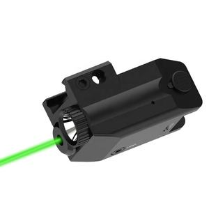 La più potente torcia tattica a LED con fascio verde Combo porta di ricarica rapida USB in lega di alluminio - Product Image 1